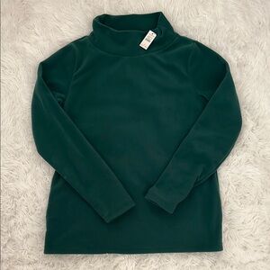Talbots Cozy Green Turtleneck Long Sleeve Top